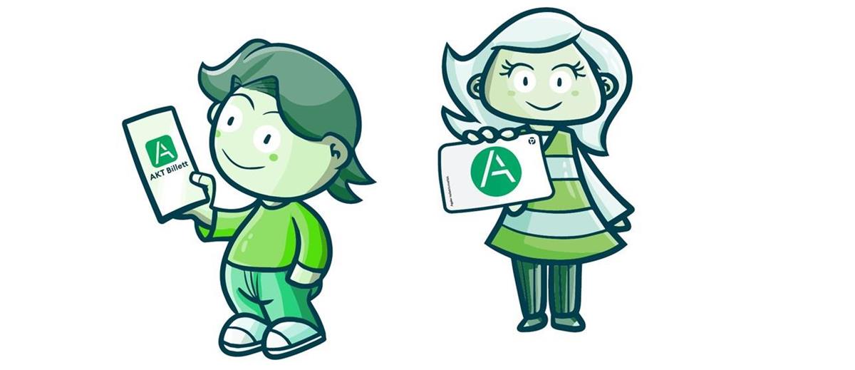 tegnede figurer som viser billett - Klikk for stort bilde